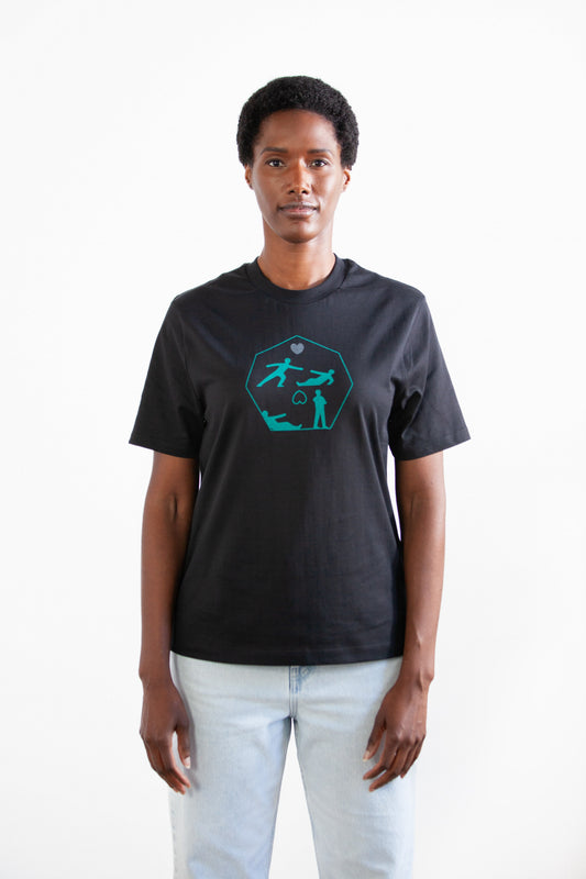 Green and White Art Icon unisex T-Shirt
