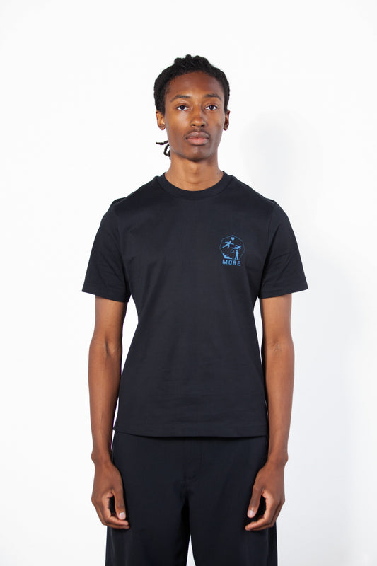 Blue Art Icon with wordmark unisex T-Shirt