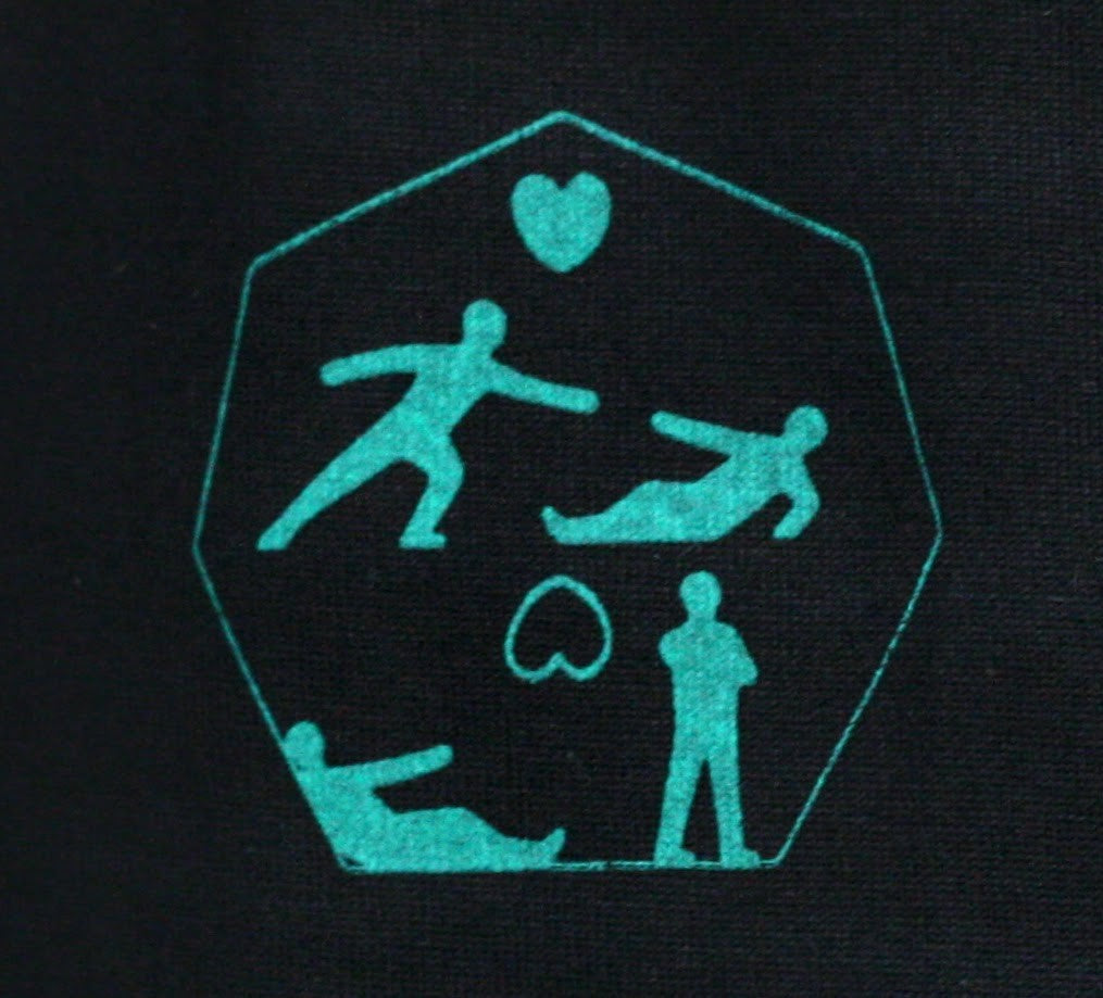 Green left chest Art Icon unisex T-Shirt