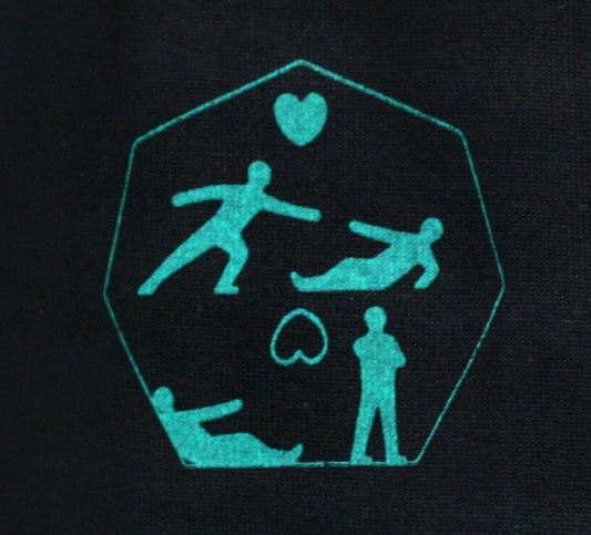 Green left chest Art Icon unisex T-Shirt