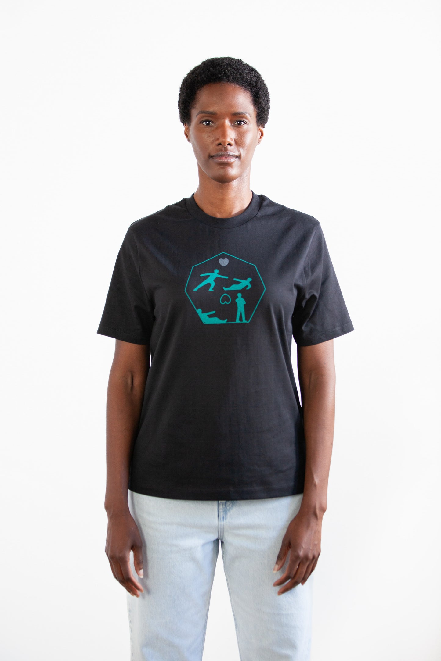 Green and White Art Icon unisex T-Shirt