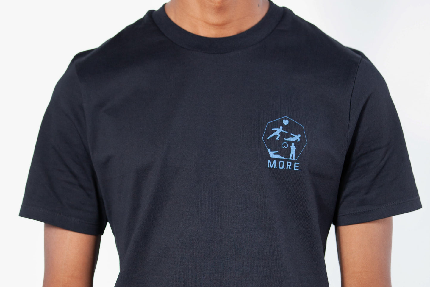 Blue Art Icon with wordmark unisex T-Shirt